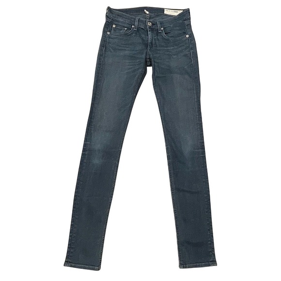 rag & bone Denim - Rag & bone skinny jeans size 25 women blue dark wash‎ low rise denim 28x31